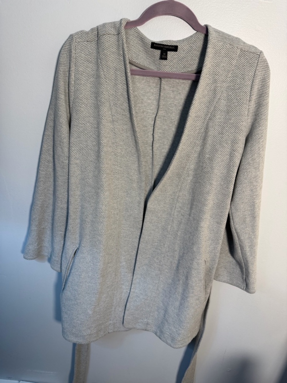 Banana Republic Heather Gray Open Front Women's Cardigan